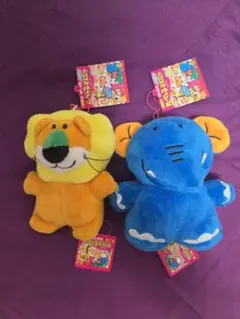 たべっ子どうぶつぬいぐるみセット ライオン ゾウ