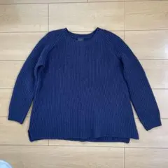 アンビデックス　ダークネイビー 長袖ニット