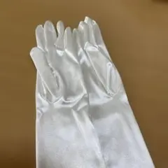 ウェディング用サテンロンググローブ