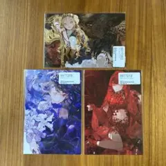 タイキ展 箔押しポストカード iris redveil 鵺　3枚セット