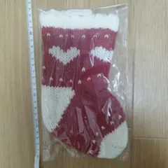 クリスマス 飾り 靴下 ハート柄