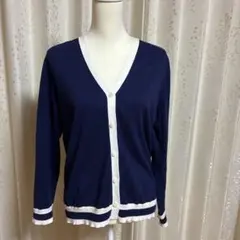 お値下げしました。ユニクロ　ネイビー Vネック カーディガン