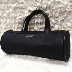 希少 美品 バーバリー 筒型 レザー ミニハンドバッグ ノバチェック