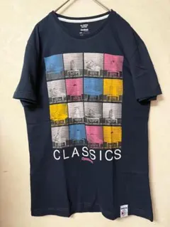 #3588 Reebok CLASSICS ネイビー Tシャツ Lのサムネイル