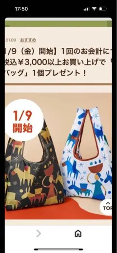 KALDI エコバッグ 2色セット　ノベルティ