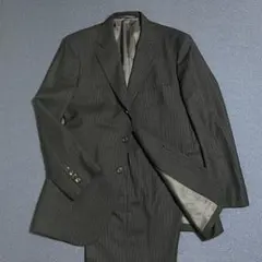 M J.PRESS ビジネススーツ　ブラック　ストライプ　美品