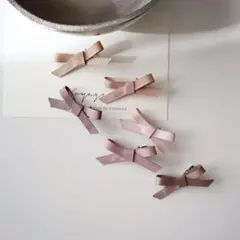 新色♡ グログランリボン　ヘアクリップ