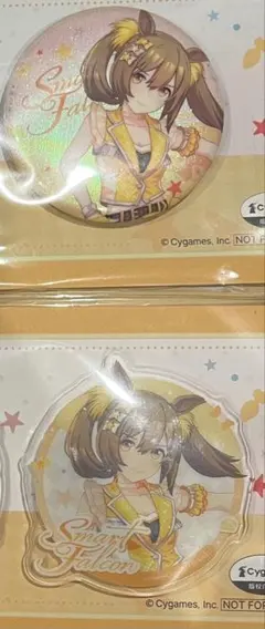 ウマ娘　nabati　ホログラム缶バッジ　アクリルマグネット　スマートファルコン