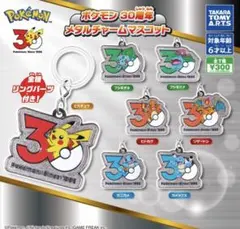 ポケモン 30周年 メタルチャームマスコット コンプリートセット