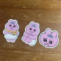 おぱんちゅうさぎステッカー 3枚セット