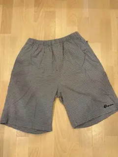 【Y2K】90s PIKO ピコ チェック柄 バギー ハーフパンツ グレー紐ありのサムネイル