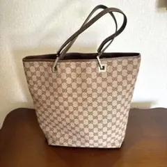 週末セール⭐️GUCCI トートバッグ GGキャンバス 縦型 レザー 総柄