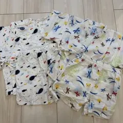 ミキハウス　赤ちゃんの城　甚平　セパレート　2点セット　80cm