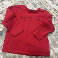 agnès b. 赤 長袖Tシャツ ４ans
