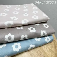 数量限定★北欧風フラワー★シンプル小花柄★綿オックス生地 50cm3枚セット生地