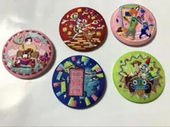 ディズニー刺繍缶バッジ　2 キャラクター ピンバッジ 5個セット　ズートピア