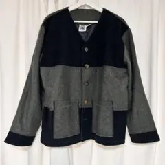 90sヴィンテージ空⭐︎KU usa⭐︎スエードxウールジャケット⭐︎(L)