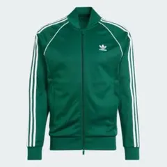 adidas グリーン トラックジャケット SST TT ジップアップジャージ
