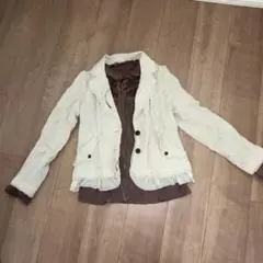 axes femme フリル装飾 ジャケット ブラウス セットのサムネイル