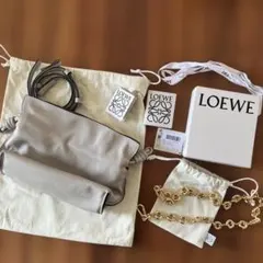 美品⭐︎LOEWE フラメンコ　ミニ　ゴースト➕ドーナツチェーン　ゴールドのサムネイル