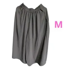 ワールド カーキ色キュロットスカート ゴムウエスト Мサイズ