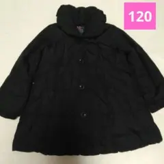 Berry's Pink 中綿ダウン コート 120 ブラック 女の子 リボン