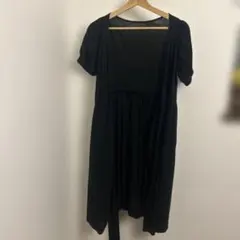 春夏 PEYTON PLACE ペイトンプレイス きれいめブラックワンピース M