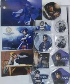 ミュージカル刀剣乱舞三日月宗近缶バッジアクキーアクリルメモスタンドブロマイド