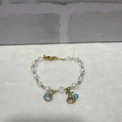 パールとクリスタルのブレスレット