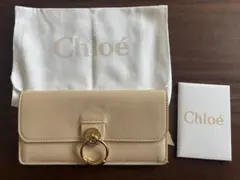 Chloé クロエTESSベージュ レザー長財布のサムネイル