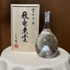 未使用・箱入 富山ガラス 野田雄一 天蒼 ガラスオブジェ 工芸ガラス