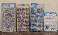 【正規品・新品・未開封】ぷくぷくあわわちゃんシール４枚セット カミオジャパン