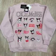 【未使用】CECIL McBEE KUROMI スウェット ピンク　Mサイズ