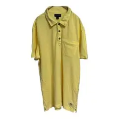 【XL】BANANA REPUBLIC半袖ポロシャツイエローメンズレディース兼用
