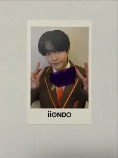 iiONDO 守本勝倶 はつ恋 チェキ風 ソロカード 制服 サイン入り