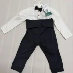 タキシード風ロンパースとパンツ 2点セット
