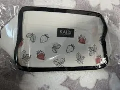 KALDI いちご柄 保冷バッグ