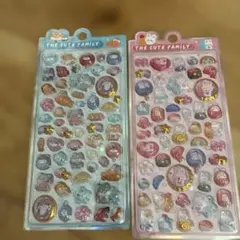 THE CUTE FAMILY シール 2シートセット