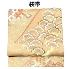 袋帯 金地 扇面 牡丹 菊 華文様 - メルカリ 値下げ交渉可！正絹 袋帯 金地 扇面 菊 牡丹 華文様