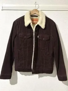 Levi’s ボアジャケット シェルパトラッカー コーデュロイ 茶色 S