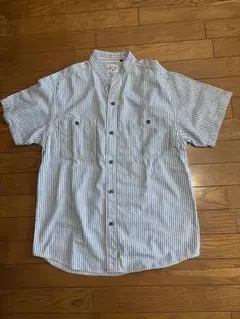 オアスロウ orslow ヒッコリー 半袖シャツ　ストライプ　サイズ1 美品のサムネイル