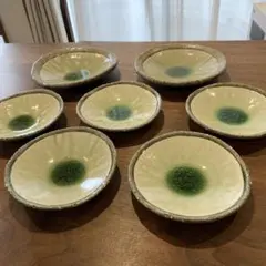 キ*ん様 信楽焼　陶器製小皿7枚セット