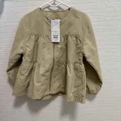 ベージュ フレアジャケット