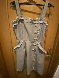 シークレットハニー　ワンピース　花ボタン　チェック　ミニ丈のサムネイル