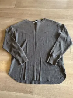 【journal standard relume 】グレー ワッフルカットソー