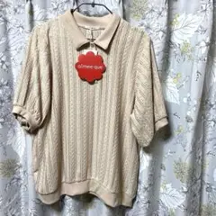 aimee que ポロシャツ オフベージュ 3L