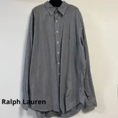 ラルフローレン 長袖シャツ ギンガムチェック XL T 刺繍ロゴ ポニー