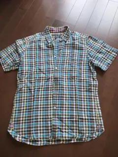 BEAMS 半袖チェックシャツ M