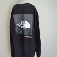 THENORTHFACE ザ・ノースフェイス バックプリント ロングＴシャッ 黒
