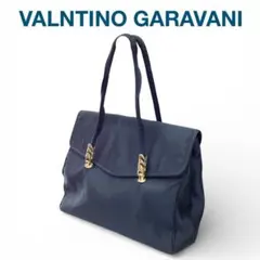 【VALENTINO GARVANI】ゴールド金具★トートバッグ★ネイビーカラーのサムネイル